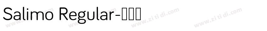 Salimo Regular字体转换